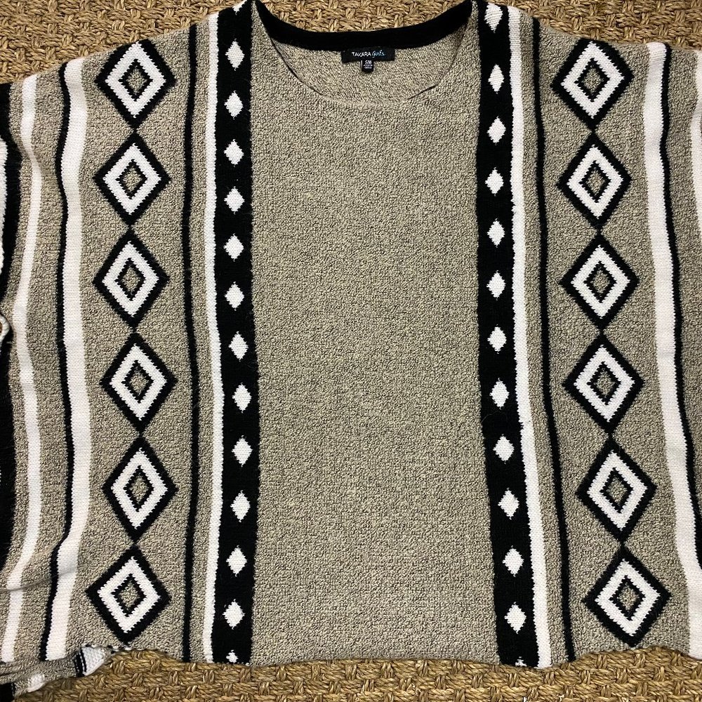 Takara Poncho Sweater Vest Aztec